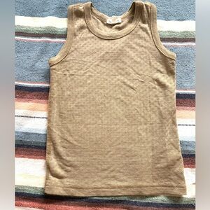 As Is Siskin Merino Wool/Silk Pointelle Vest base layer 3-4T